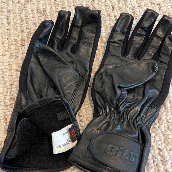 BiLT black motorcycle gloves, M - Picture 2 of 7